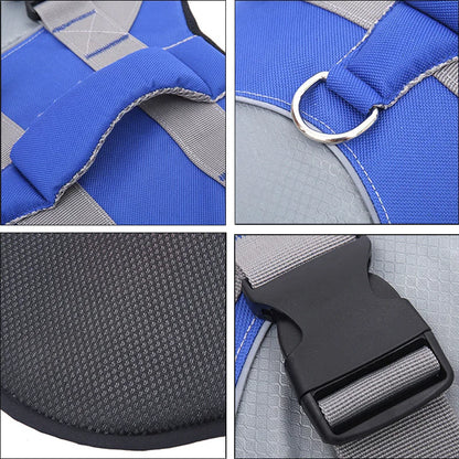 Colete salva-vidas refletivo para cães pequenos e médios, ideal para buldogue francês, verão e banho.