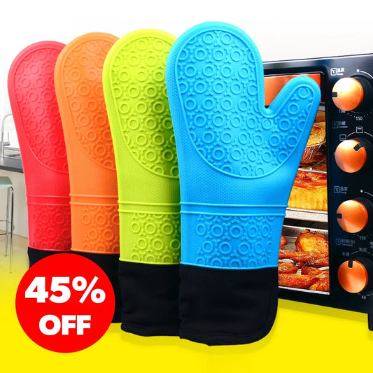 Luvas de Forno de Silicone – Resistentes ao Calor e Antiderrapantes