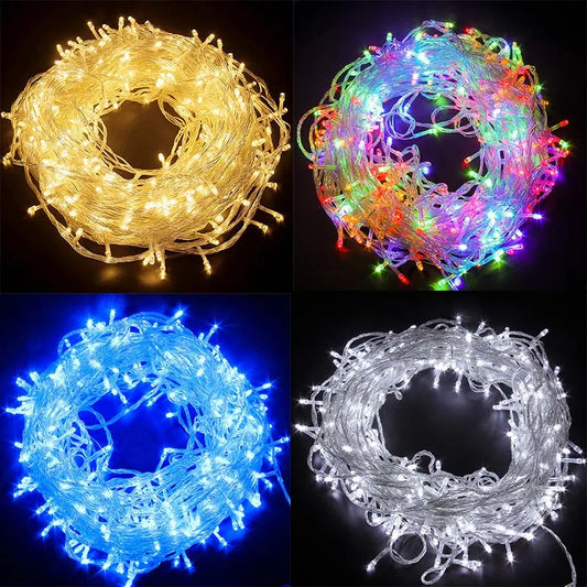 Cordão de Luz LED 10m-100m à Prova d'Água – 220V EU Plug!