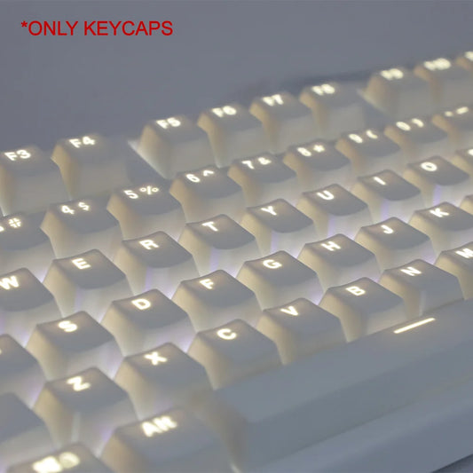 Keycaps brancos 108 teclas