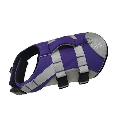 Colete salva-vidas refletivo para cães pequenos e médios, ideal para buldogue francês, verão e banho.