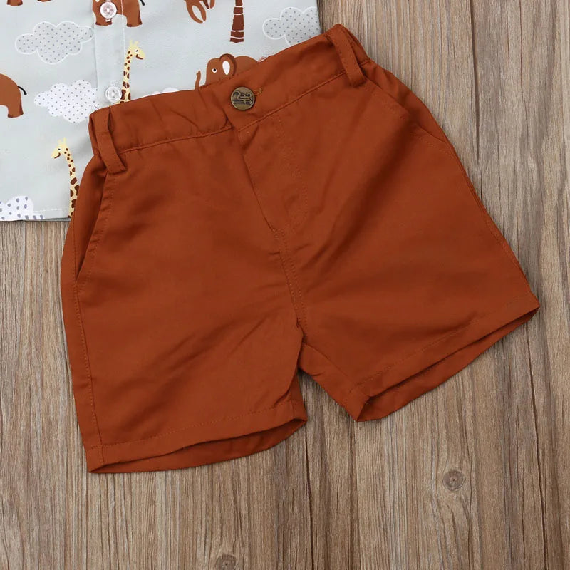 Conjunto Formal Menino 1-6 Anos – Camisa + Calça | Pudcoco