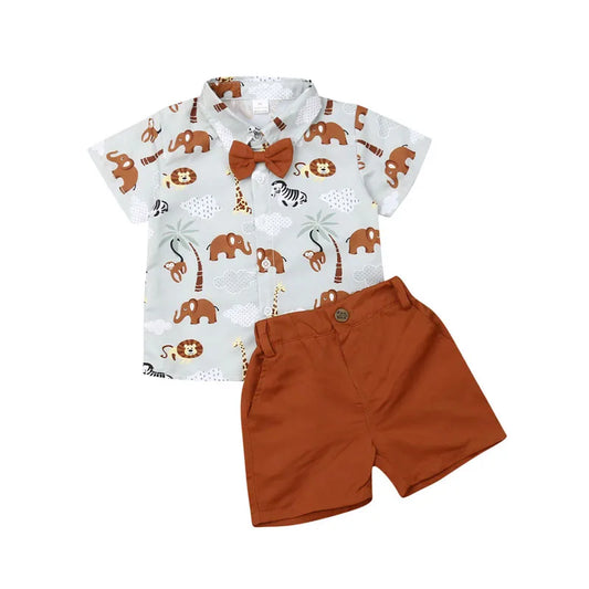 Conjunto Formal Menino 1-6 Anos – Camisa + Calça | Pudcoco