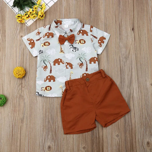 Conjunto Formal Menino 1-6 Anos – Camisa + Calça | Pudcoco