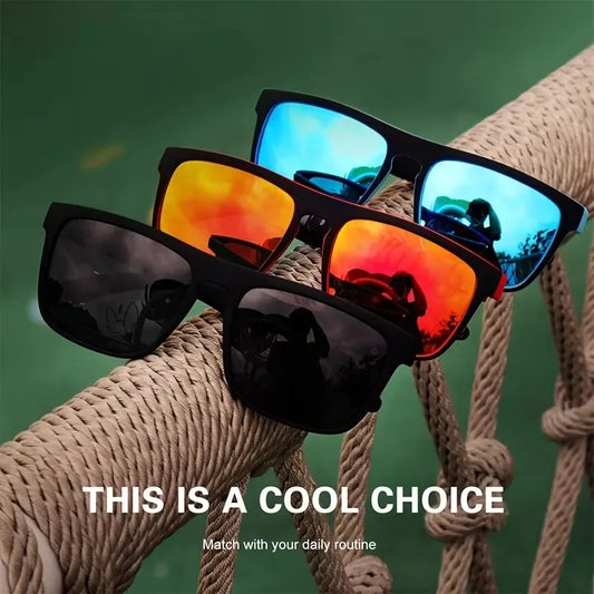 Óculos de sol polarizados de luxo – estilo vintage, unissex, com proteção UV400.