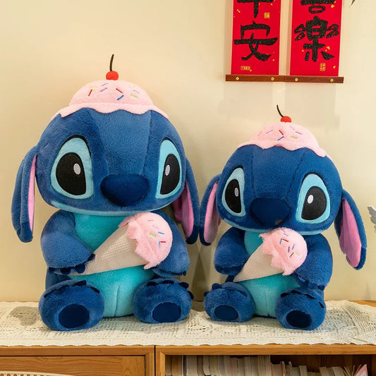 Pelúcia Disney 40CM - Boneca de Sorvete Kawaii, Almofada Macia e Decorativa!