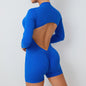Macacão fitness feminino – costas em V e efeito push up.