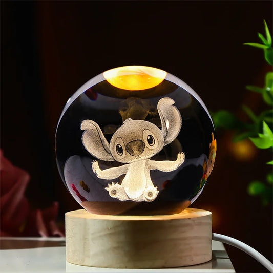 Lanterna 3D em Cristal: Pikachu, Kuromi, Princesa e Hello Kitty!