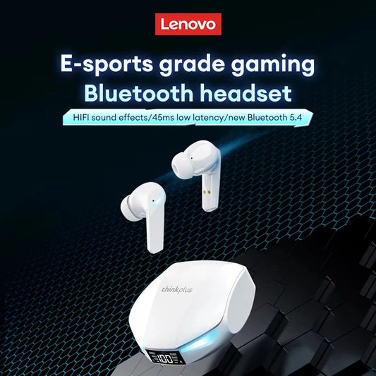 Lenovo XT53: Fones Bluetooth 5.4, IPX4, até 26h de uso, baixa latência!