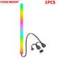 Barra LED RGB COOLMOON 30cm, alumínio, 18 LEDs, 5V, magnética.