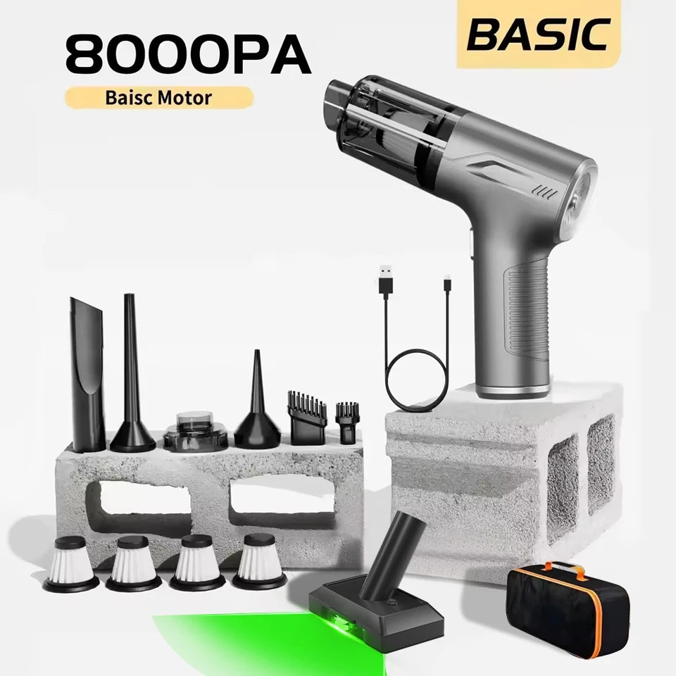 Mini Aspirador de Mão CENRR 98000PA – Potente e Sem Fio!