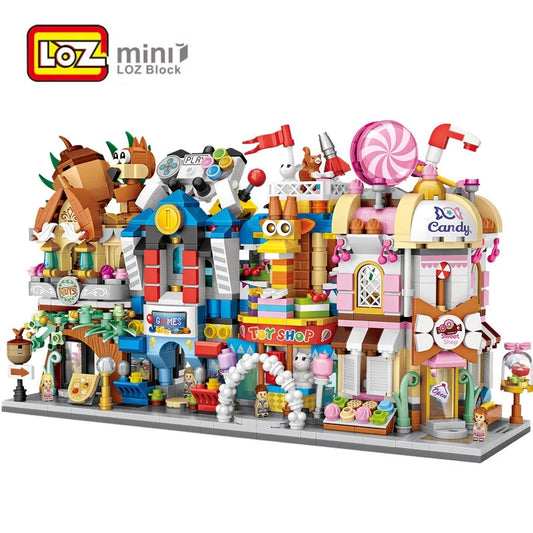 Blocos LOZ Loja de Rua Miniatura Fofa - Brinquedo Educativo para Meninas!