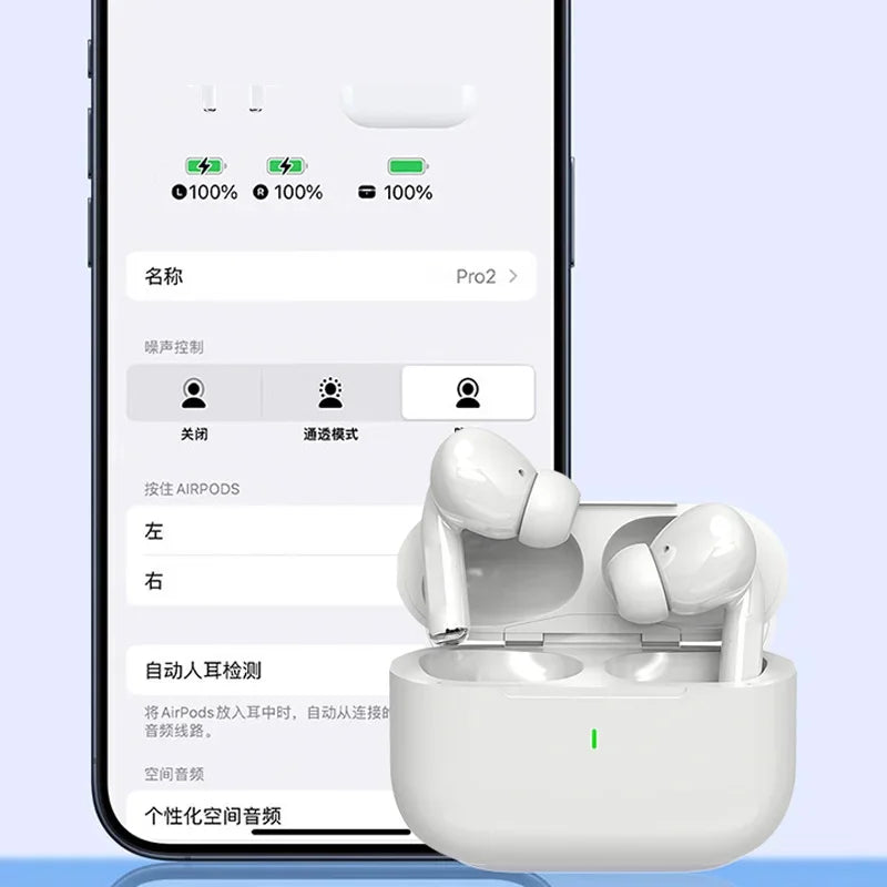 Fones USAMR Airs Pro TWS Bluetooth 5.2, à prova d'água, com microfone.