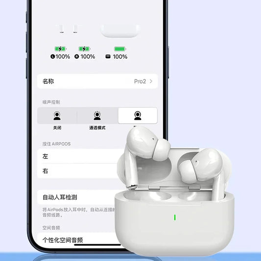 Fones USAMR Airs Pro TWS Bluetooth 5.2, à prova d'água, com microfone.
