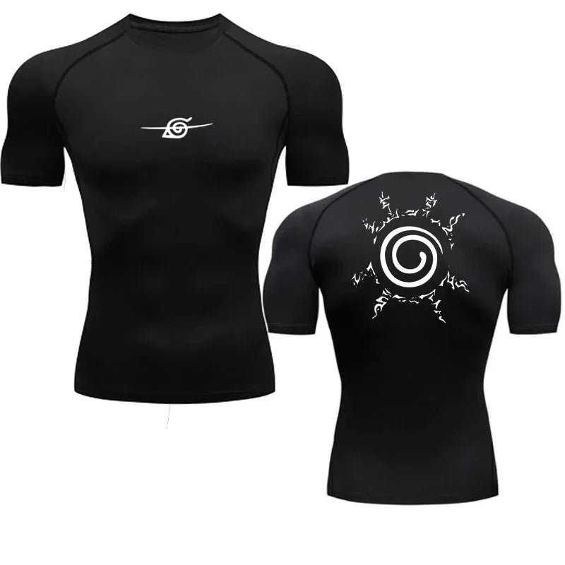 Camiseta masculina anime – manga longa e esportiva.