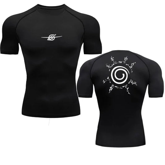 Camiseta masculina anime – manga longa e esportiva.