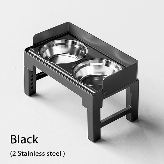 Comedouro Elevado Ajustável com Tigelas Inox Dobráveis!