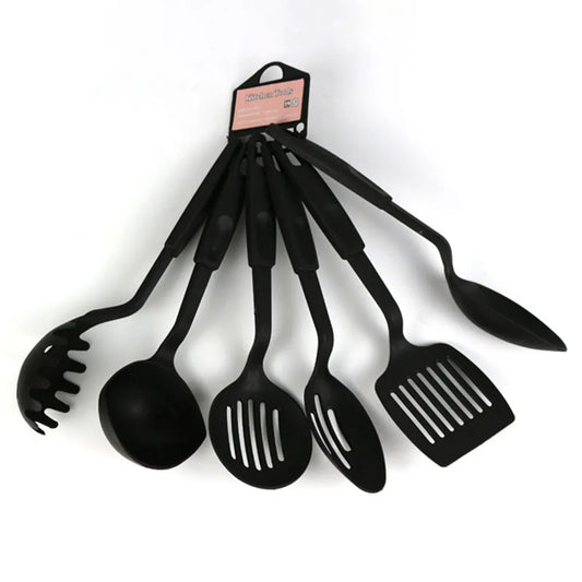6 Pçs/set Utensílios de Cozinha Antiaderente de Nylon para Assar e Fritar.