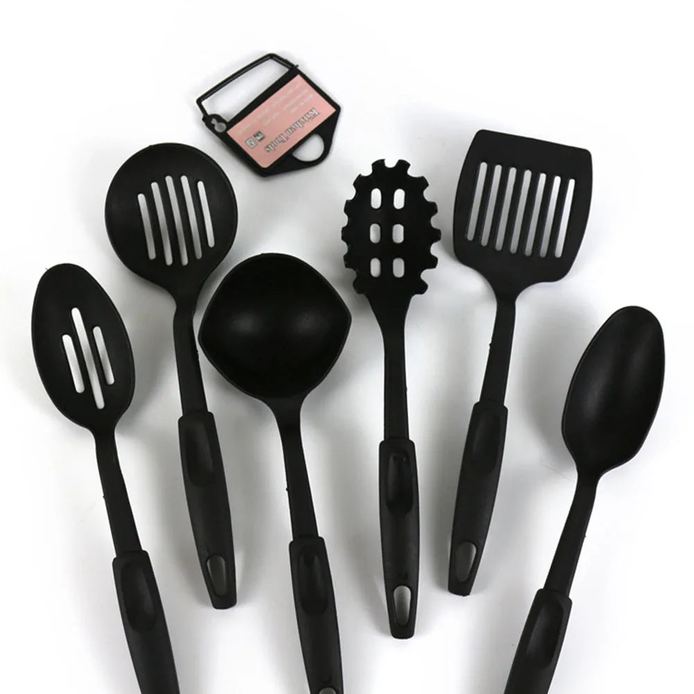 6 Pçs/set Utensílios de Cozinha Antiaderente de Nylon para Assar e Fritar.