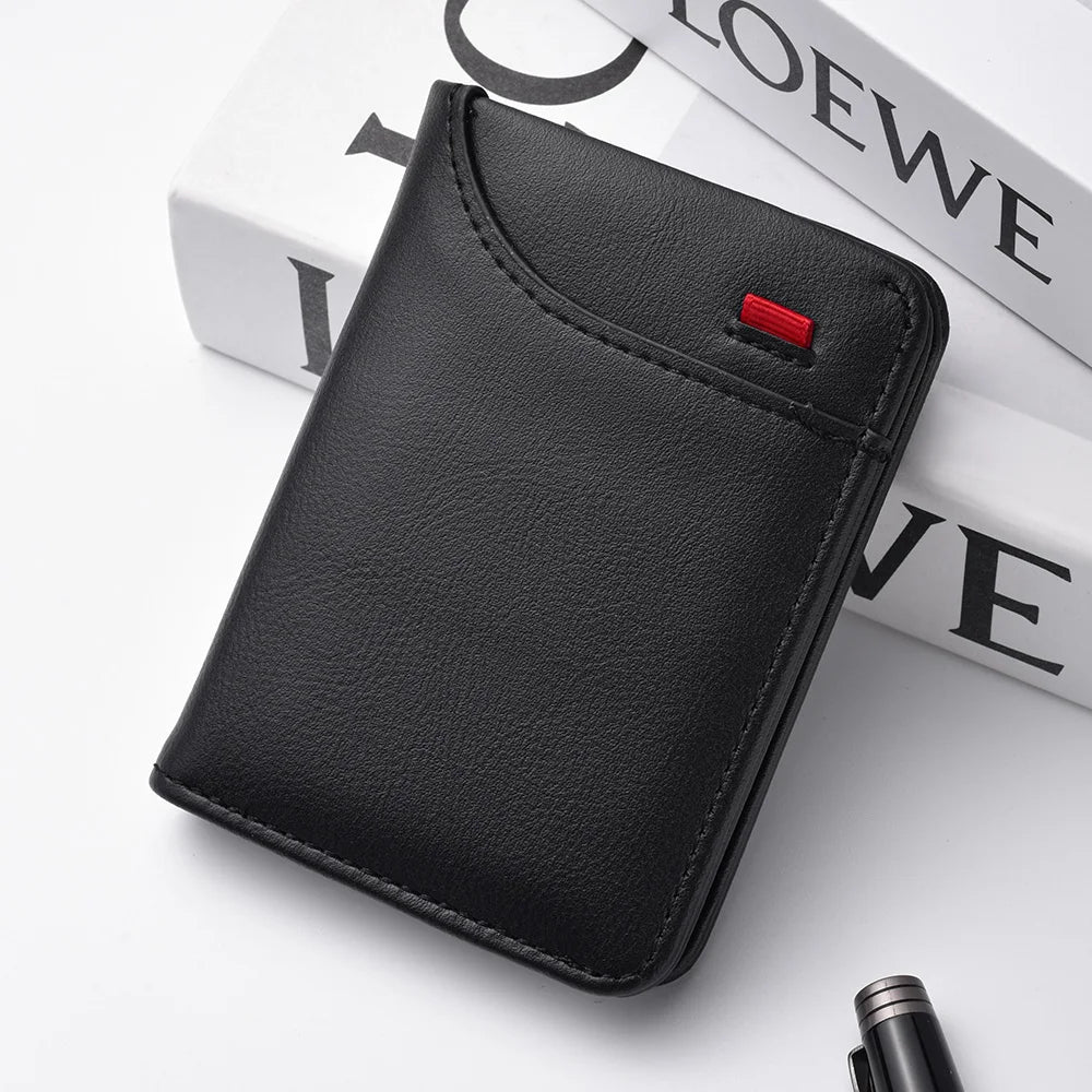 Carteira Masculina Ultra Fina em Couro PU!