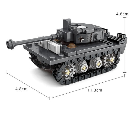 Tanque King Tiger SAWT – Blocos de Montar com Soldados da 2ª Guerra Mundial