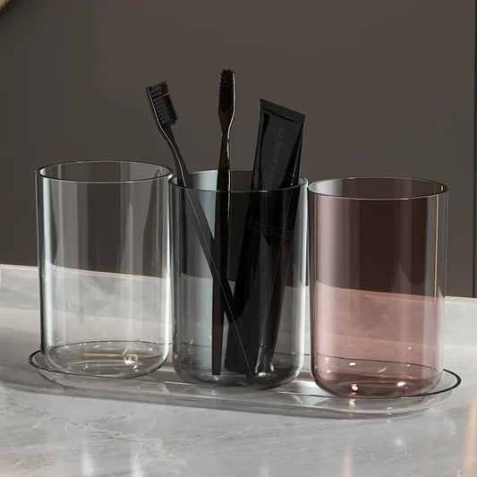 Conjunto de Copos e Escovas de Dente Luxo para Pais e Filhos