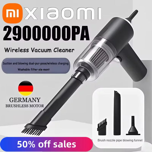 Aspirador Xiaomi 120W 2 em 1 – Seco/Molhado, Sem Fio, 2.900.000Pa!