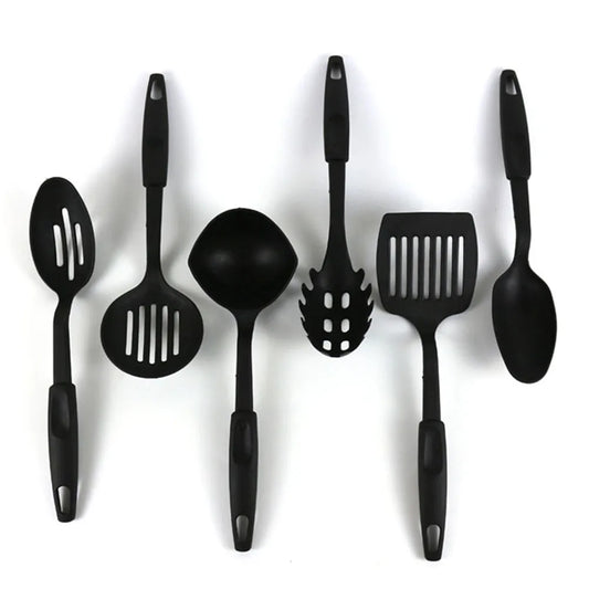 6 Pçs/set Utensílios de Cozinha Antiaderente de Nylon para Assar e Fritar.