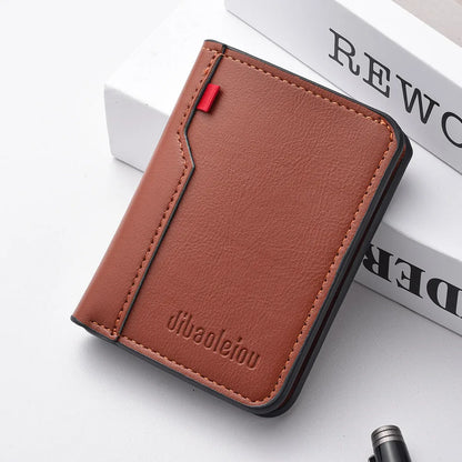 Carteira Masculina Ultra Fina em Couro PU!