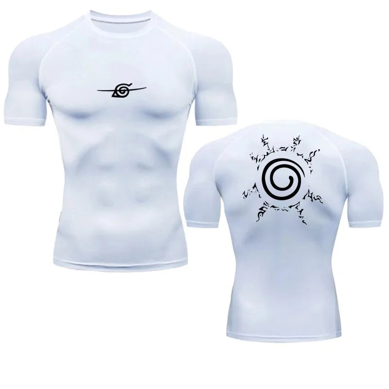 Camiseta masculina anime – manga longa e esportiva.