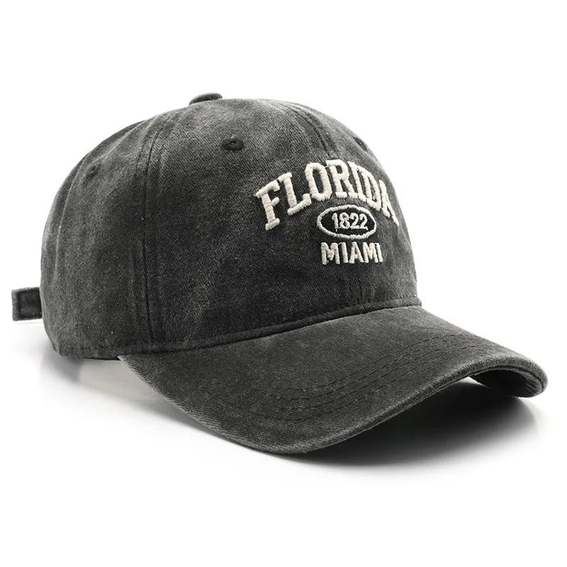 Boné Vintage Florida com Bordado e Ajuste Snapback!