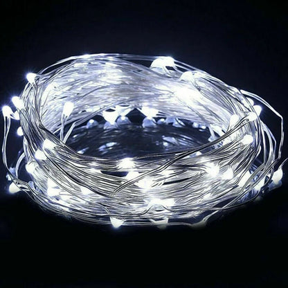 Luz de Fada LED à Pilha – 1 a 10M para Decoração de Festas e Ambientes!