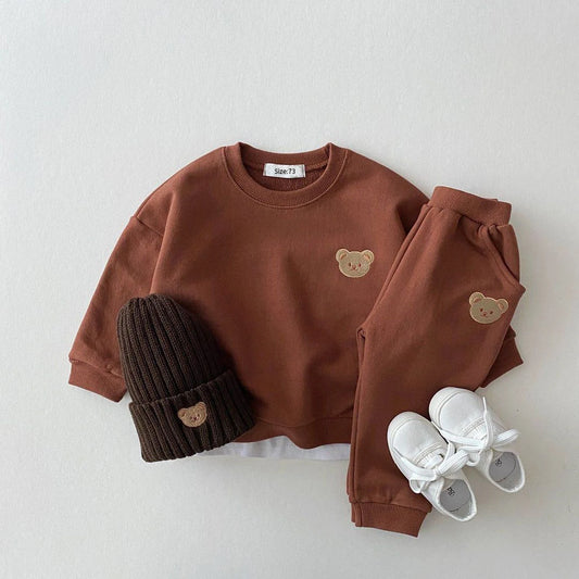 Conjunto Infantil Outono 2 Peças - Moletom e Calças para Meninos e Meninas!