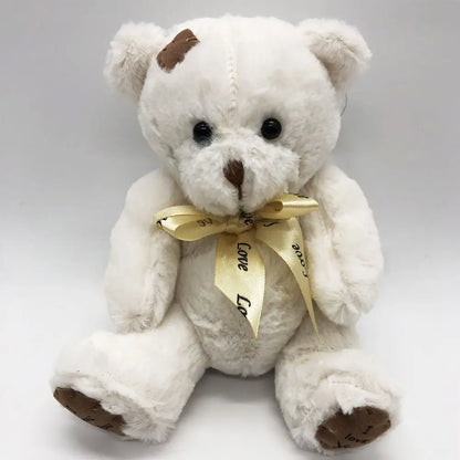 Urso de pelúcia 18 cm – brinquedo macio em 3 cores.