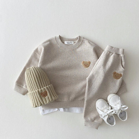 Conjunto Infantil Outono 2 Peças - Moletom e Calças para Meninos e Meninas!