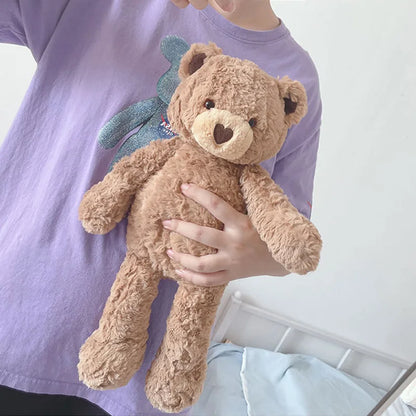 Urso de pelúcia cacheado – brinquedo fofo e decorativo