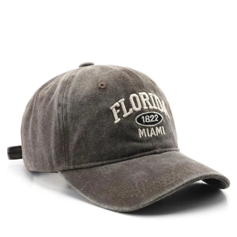 Boné Vintage Florida com Bordado e Ajuste Snapback!