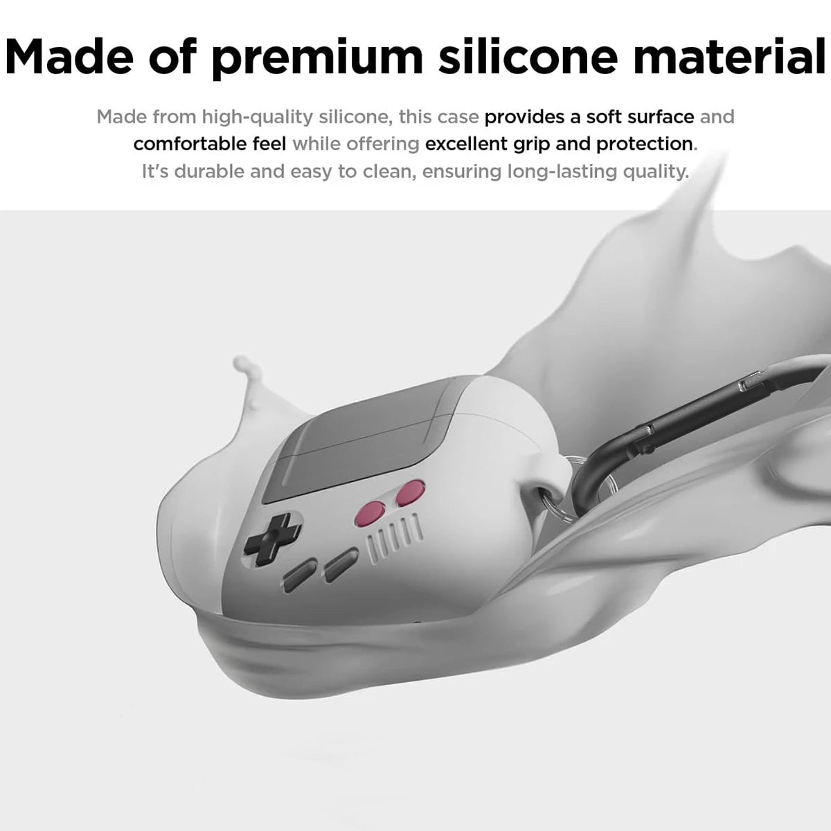 Capa Antichoque para AirPods 3/4 Pro2 com Design Gamer e Kit de Limpeza