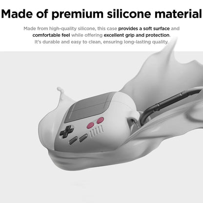 Capa Antichoque para AirPods 3/4 Pro2 com Design Gamer e Kit de Limpeza