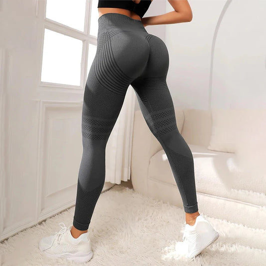 Leggings Femininas Fitness Cintura Alta Sem Costura e Respiráveis!