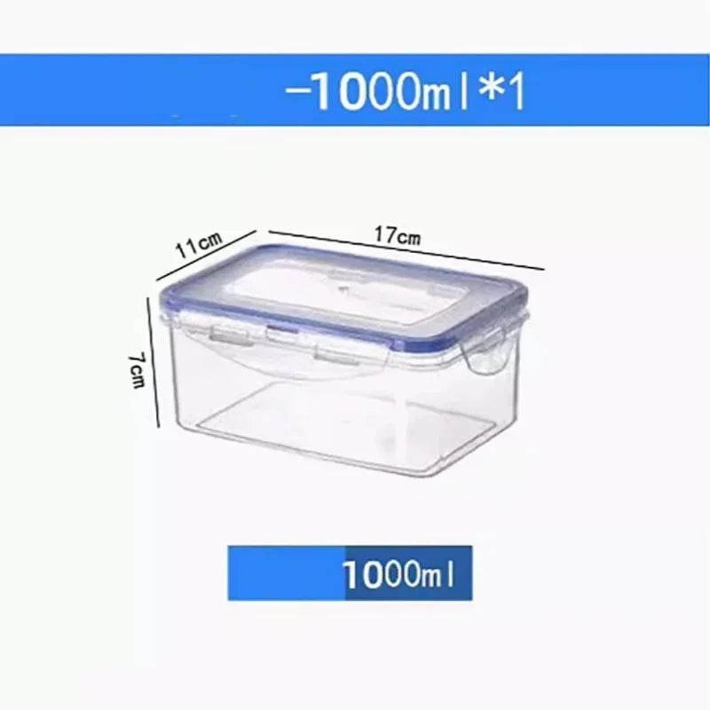 Pote retangular com tampa – para geladeira e micro-ondas.