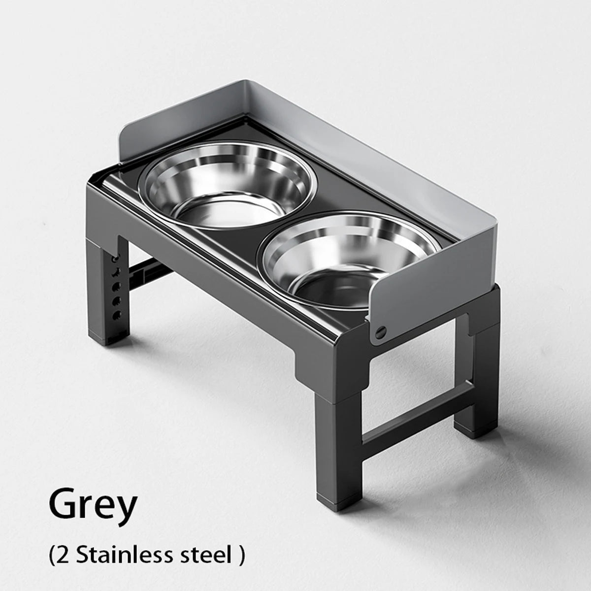 Comedouro Elevado Ajustável com Tigelas Inox Dobráveis!