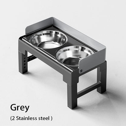 Comedouro Elevado Ajustável com Tigelas Inox Dobráveis!