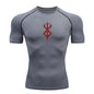 Camiseta de compressão masculina – treino e secagem rápida.