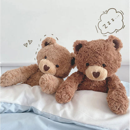 Urso de pelúcia cacheado – brinquedo fofo e decorativo