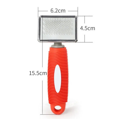 Pente Massageador para Gatos e Cães: Silicone e Aço Inox!