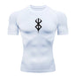 Camiseta de compressão masculina – treino e secagem rápida.
