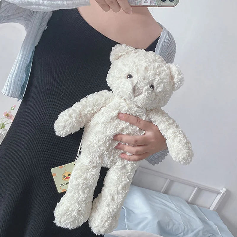 Urso de pelúcia cacheado – brinquedo fofo e decorativo