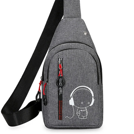 Bolsa de peito esportiva – unissex e refletiva.