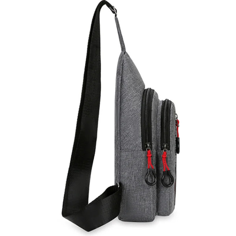 Bolsa de peito esportiva – unissex e refletiva.